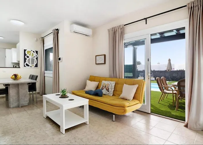 度假居 Casa Atilana Luxe Con Piscina Climatizada Privada,aire Acondicionado,terraza Privada E Independiente,wi-fi 普拉亚布兰卡